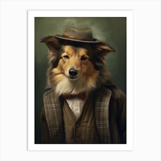 DOGS GOLDEN RETRIEVER GANGSTER STYLE Poster for Sale by KAZUDESIGNART