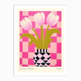 Spring Collection Tulips Flower Vase 4 Art Print