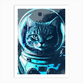 Cat Space Art Print