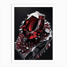 Red Garnet Art Print