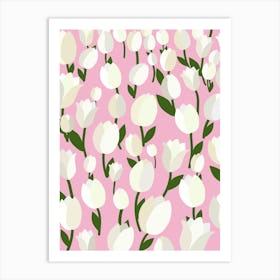 Tulip Field | 07 – Pink Art Print