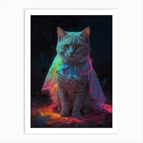 Superhero Cat 1 Art Print