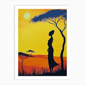 The African Woman; A Boho Representation Art Print