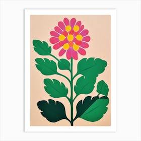 Cut Out Style Flower Art Prairie Clover Art Print