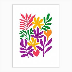 Flowers And Leaves 2 Art Print