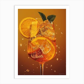 Orange Cocktail 18 Art Print