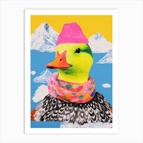 Duck In A Hat Collage 1 Art Print
