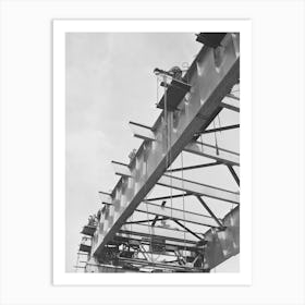 Pit River Bridge Under Construction, Shasta County, California By Russell Lee Art Print