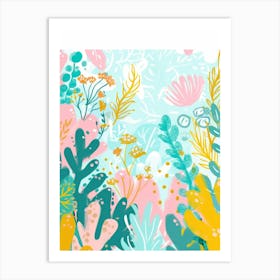 Watercolor Floral Painting 4 Art Print