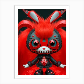 Frankenstein Bunny Art Print