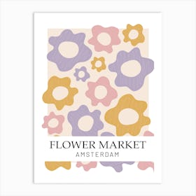 Flower Market Amsterdam Art Print