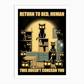 Return To Bed , Human Art Print