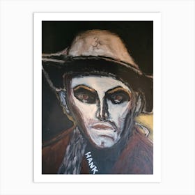 Hank 3 ghost  Art Print