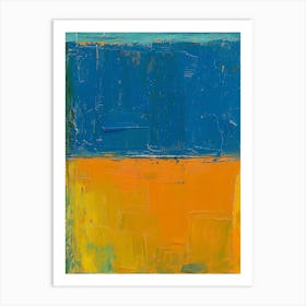 'Blue And Yellow' 5 Art Print