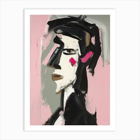 Portrait Of A Woman Style Abstract 1 Art Print