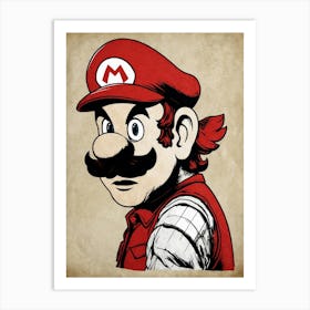 Mario Bros 7 Art Print