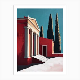 Crete in Minimalism, Greece Art Print