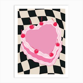 Heart Shaped Cake 1 Art Print