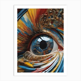 Mystic Eye Android Surreal Art Art Print