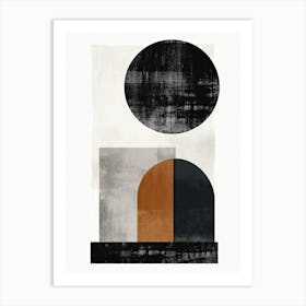 Dakar Stone Park Bauhaus Minimalist Art Print