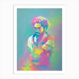 Childish Gambino Colourful Illustration Art Print