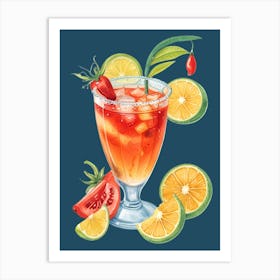 Lemon Juice Art Print