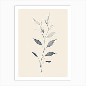 Branch Of Leaves Art Print