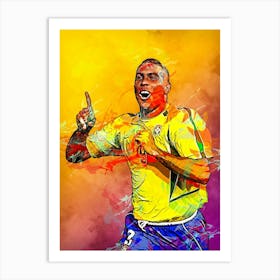 Brazil Ronaldo Art Print