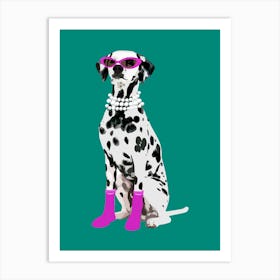 Funny Dalmatian Art Print Art Print