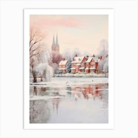Dreamy Winter Painting Stratford Upon Avon United Kingdom 2 Art Print