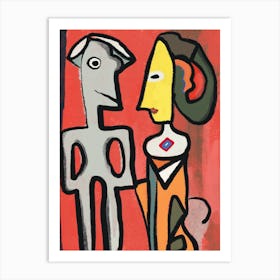 Weird couple Art Print