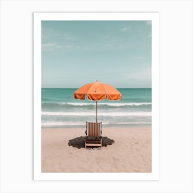 Orange And Teal Summer Aesthetich Photography Art Print