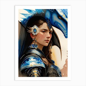 Blue Dragon 1 Art Print