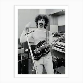 Frank Zappa In Recording Studio Art Print