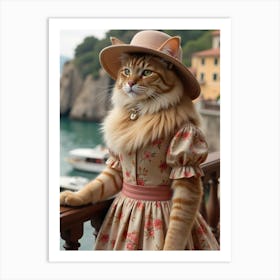 Cat In Hat 9 Art Print