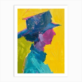 Woman In A Hat 49 Art Print
