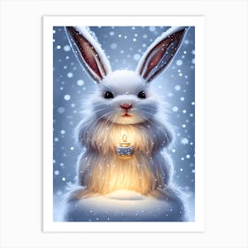 Snow Bunny Art Print