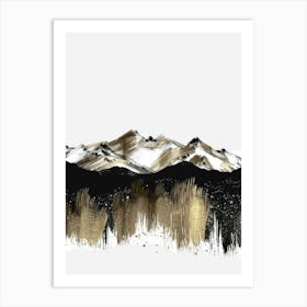 Gold And Black Canvas Print 56 Art Print