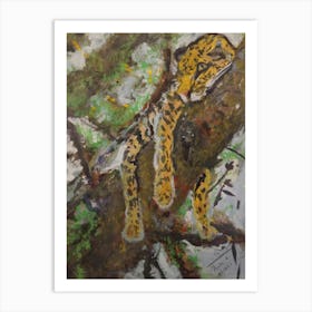 Leopard In Tree Art Print