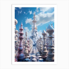 Chess Game 2 Art Print