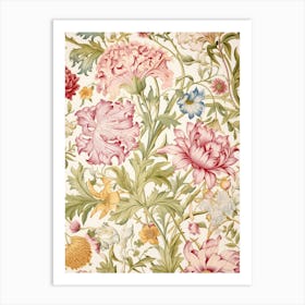 Floral Wallpaper 235 Art Print