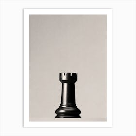 CHESS - The Black Rook II Art Print