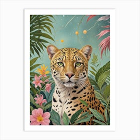 Leopard In The Jungle no1 Art Print