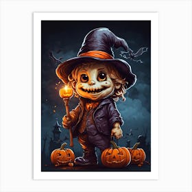 Halloween Witch Art Print