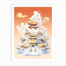 Chinese Temple 1 Art Print