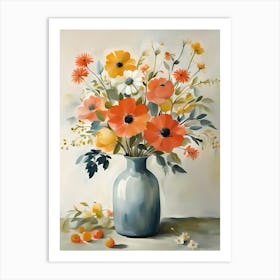 Flowers In A Vase 11 Art Print