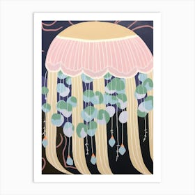 Maximalist Animal Painting Jellyfish 3 Art Print