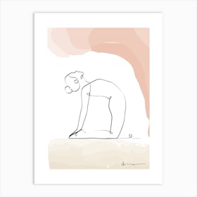 Camel Pose Ustrasana Art Print