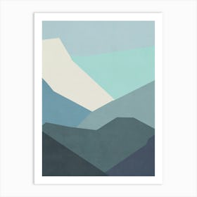 Abstract Mountain Landscape 1 Art Print