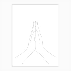 Prayer Hands Art Print